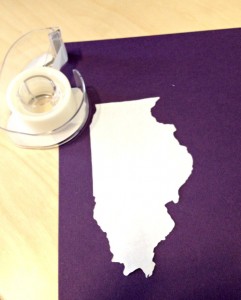 Trace State for DIY State Art Wedding Gift