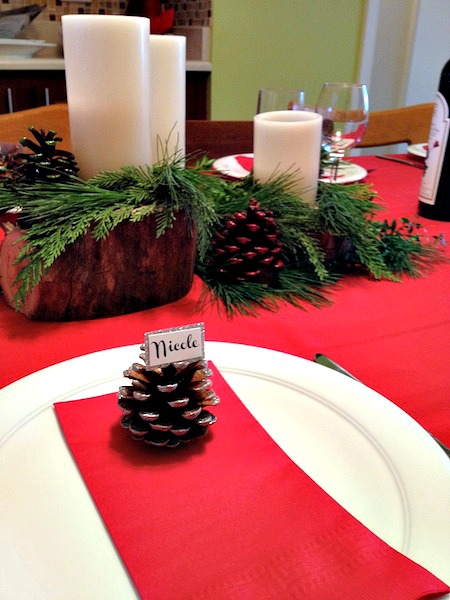 Nature Inspired Christmas Tablescape