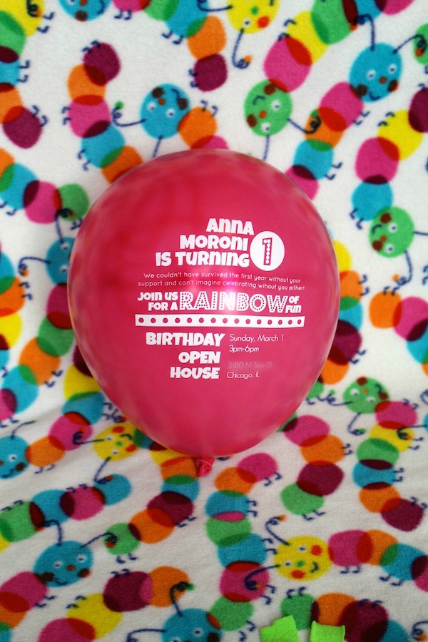 Custom Balloon Invite