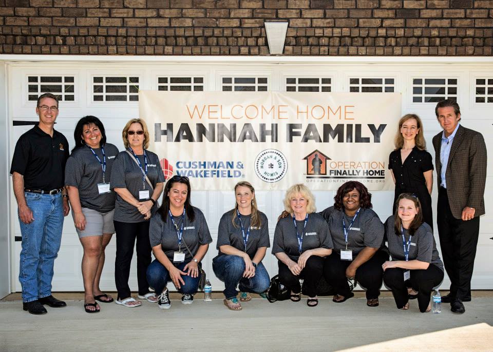 Operation FINALLY HOME home dedication in Clarksville, TN