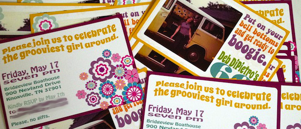 Groovy, 1960's Inspired Birthday Invitation