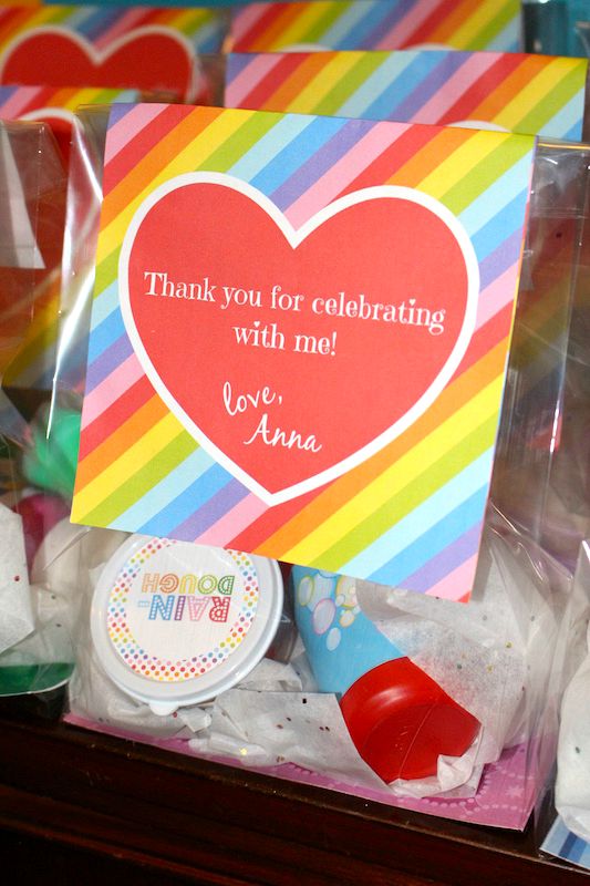 Rainbow Themed Goody Bags